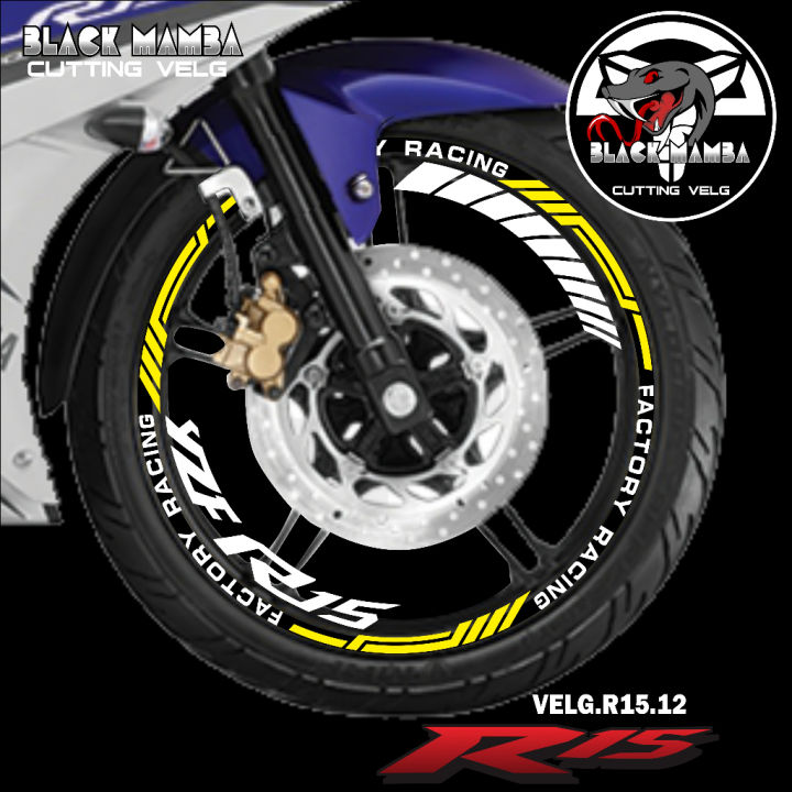 (COD) CUTTING STICKER VELG R15 - STIKER LIS LIST VARIASI BAN/VELG ...