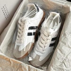 Low Cut Fashion Students Shoes German Training Shoes Bape Star Ape-Man Men Head Low-Cut Fashion Trendy Sneakers Men Women Shoes Glossy For Girls Boys