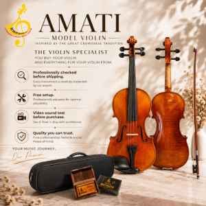 HANDMADE VIOLIN VERY BEAUTIFUL TONE - AMATI