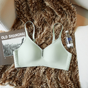 Push Up Bras Big Breasts Look Smaller And Prevent Sagging Milk Leather Bra Women Adjustable Non-Wired Bra Lingerie