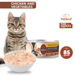 PetMarra Choice Cuts Adult Cat Wet Food Can Tuna Salmon Vegetable Cranberry Cat Grass Sweet Potato Crab Stick Krill and Chicken 85g Collection - PetMate cat wet food can