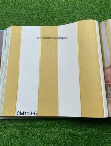 Wallpaper Dinding Premium Motif Khakika Antique Batik Gold Damask Mewah & Luxury