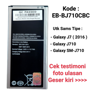 Baterai Original Sams J7 2016 J710 Battery Batre