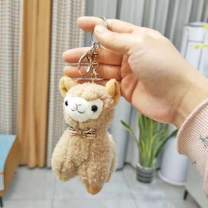 YOCKY Soft Kawaii Plush Doll Pendant Backpack Accessory Kids Gift Key Trinket Stuffed Toy Keychain Alpaca Keychain Animal Keyring Cartoon Key Ring
