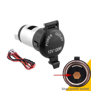 12V 24V Car Charger 120W 250W Socket Lighter Car Adapter QC3.0 Mini Car Charger Quick Charge Smart Double USB Boat Tractor Accessories Waterproof Socket For Car Motorcycle