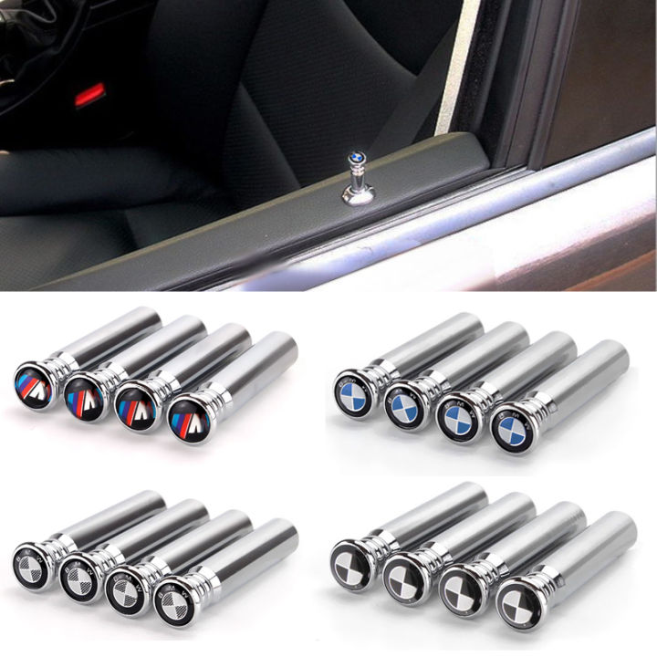 4Pcs/Set Metal Car Door Lock Pins Covers Auto Window Door Bolt Knob Caps Interior Security