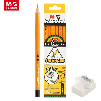M&G Pencil Jumbo Triangle HB 6s/Set