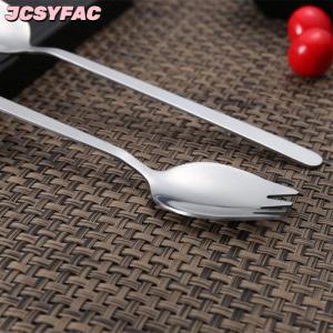 JCSYFAC 304 thép không gỉ ngã ba hộ gia đình spork muỗng một salad muỗng bánh trái cây ngã ba phương Tây Bộ đồ ăn