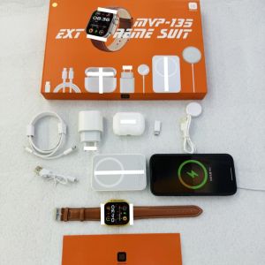 Rechargeable Smartwatch Accessory Set Bluetooth Headset with Charging Head Set