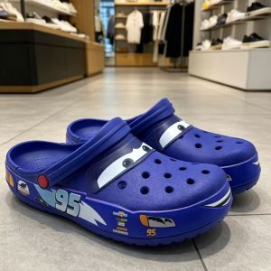 Crocs New 95 McQueen Car Clogs Sports Mens Sandals Outdoor Beach Non-Slip Casual Shoes