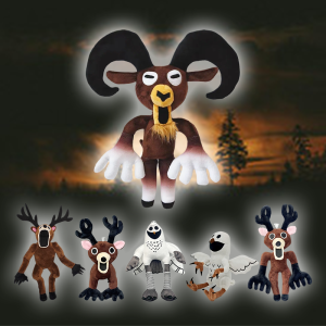 2025 New 99 Nights In The Forest Plush Game Brown Stand Sit Elk Deer White Owl Stuffed Doll Kid Christmas Gifts