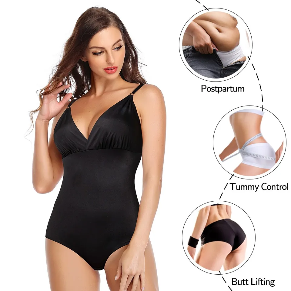 Cheap Women Shapewear Seamless Bodysuit Rompers Leotards Jumpsuits Slimming  Underwear Full Body Shaper Tummy Control Slimmer Weight Loss Postpartum  Garments
