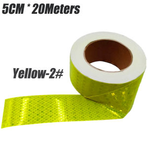 5CM x 20M Reflectorized Rticker Car Reflective Tape Decoration Stickers Outdoor Waterproof Warning Tape