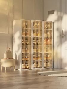 2/3/6 Layers Free Installation Foldable Stackable Shoe  Organizer on Sale  Plastic Organizer