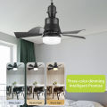 Kitchen Ceiling Fan Light Modern Dimmable Ceiling Fan with Remote Control and Led Light Low Profile Reversible Blades Super Bright E27 Base Top. 