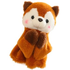 AODDO 1/2Pcs Vải nhung lông Búp bê chó đấm bốc Trận chiến Có âm thanh Búp bê khéo léo Hài Hước Quà Tặng trẻ em Con rối cầm tay giọng nói khàn khàn