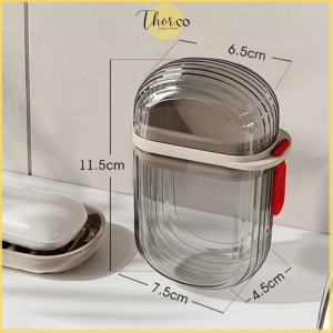 Soao Box Portable Soap Dishes Sealed Storage Box Waterproof Travel Home Bathroom Soap Box Soap Case Outdoor Soap Container Organizer