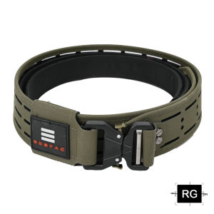 SINAIRSOFT Outdoor Lightweight Metal Buckle Double layer Nylon Belt Tactical MOLLE Mount Adjustable Laser Curved Belt