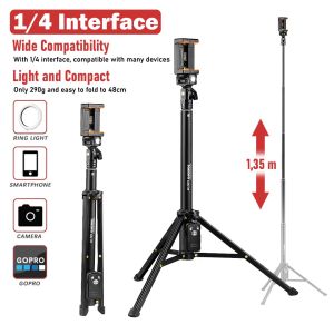 TAKARA SELLY-135 MINI TRIPOD SELFIE STICK WITH SHUTTER REMOTE