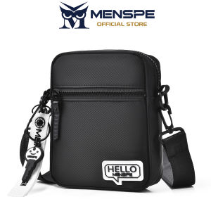 MENSPE Mens Shoulder Bag Fashion Messenger Bag Waterproof Oxford Cloth Bag Mini Cross Body Bag Large Capacity Travel Bag Business Bag Phone Bag Lightweight Casual Bag Leisure Sport Street Bag