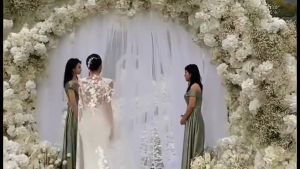 Wedding Arch Draping Fabric Chiffon Backdrop Curtain Photo Booth Party Decor Ceremony White