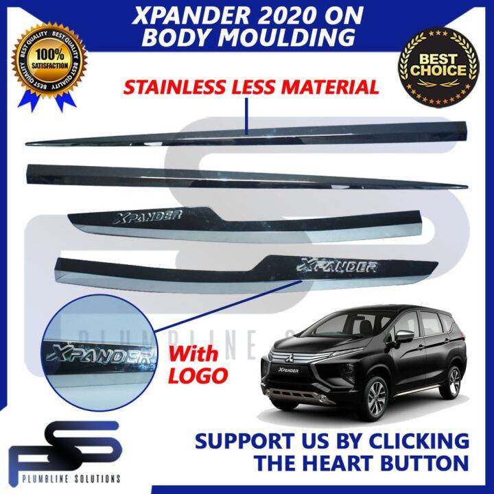 Side Body Moulding for Mitsubishi Xpander GLX / GLS 2018 2019 2020 2021 ...