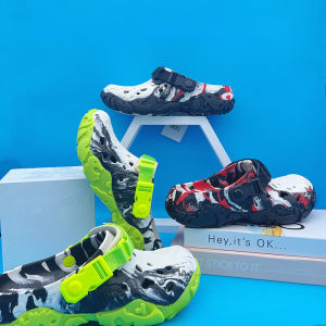 Black Myth Co-Branded Hole Shoes Men Cool Trendy Fashion Toe-Covered Slippers Outdoor Waterproof Beach Shoes