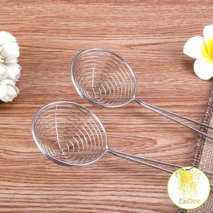 YUANTA กระชอนไข่มุก กระชอนมินิ ด้ามแดง เหล็กกล้าไร้สนิม Stainless steel colander