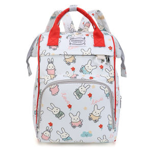 TAS BAYI 6024 - Ransel Bayi “Kelinci Fashion + Free Gantungan” Tas Perlengkapan Bayi Diaper Bag Tas Ibu Bayi Mama - H