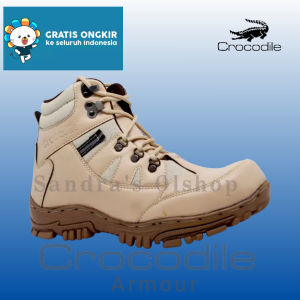 Sepatu Crocod Armour SAfety Boots Tracking Murah Kerja lapangan proyek Bisa Cod