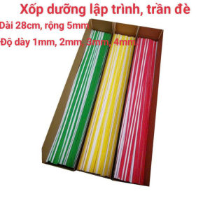 Bông dán cữ xốp dưỡng xốp dán gá lập trình trần đè độ dày 1mm2mm 3mm 4mm dài 28cm rộng 5mm được sử dụng trong ngành may mặc (GIÁ 1 HỘP)