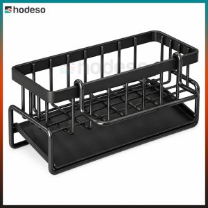 Kitchen Sponge Organizer PP Plastic Kitchen Storage Rack Drain Rack Kitchen Sink Organizer Countertop Holder - Hodeso