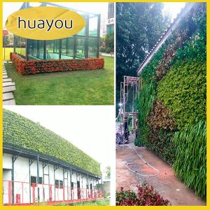 huayou Chậu hoa treo tường cây ngoài trời trong vườn Chậu treo tường màu xanh lá cây dọc