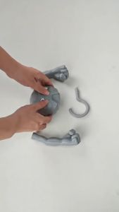 Angry Geodude Hanger Clothing Action Figure Diy Coat Hanger Home Light Trendy Cosplay Accessory Versatile Bedroom Decor