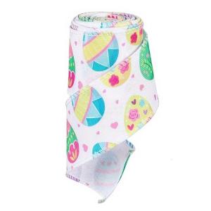 Phục sinh theo chủ đề Ribbon đầy màu sắc vải cho hộp quà tặng gói festives dụng cụ tiệc ruy băng lụa sọc cho Vòng Hoa cung