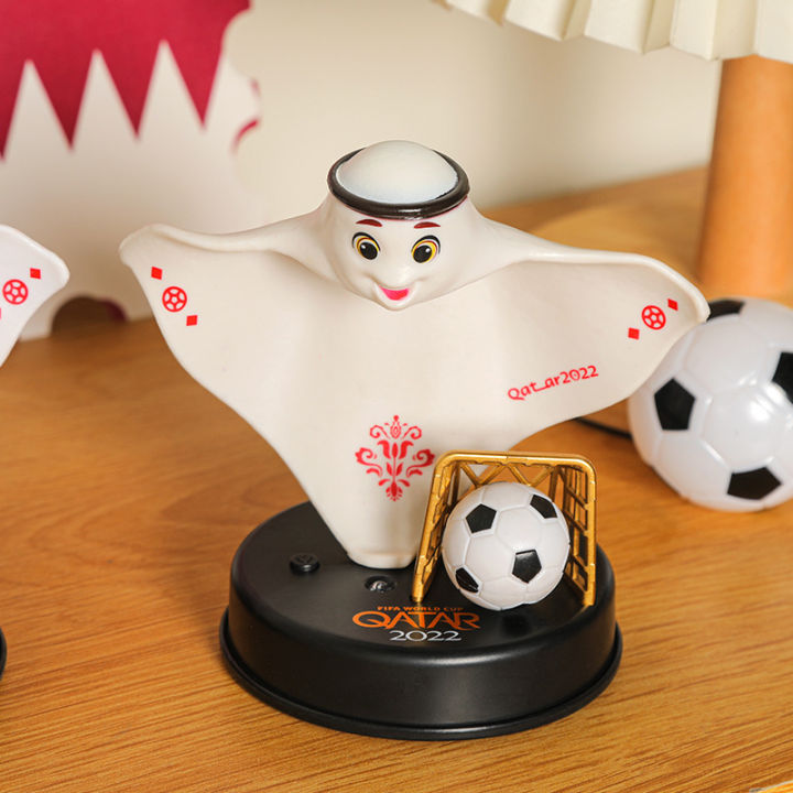 Qatar 2022 World Cup La'eeb mascot, doll, toy, souvenir, singing with