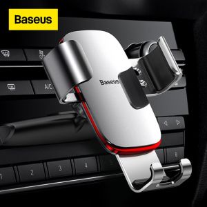 🥇✅SG READY STOCK✅Baseus Metal Car Air Vent Mount Clip Phone Holder [iPhone 13 Pro Max 12 11 8 X Samsung S9 Plus]