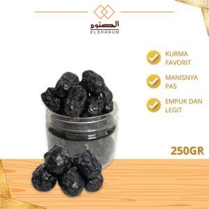 Kurma Ajwa Aliyah Organik Jumbo 230gr - Kurma Azwa Original - Kurma Ajwah Asli Al Madinah - SHABANI STORE