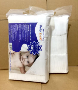 Set 2 gói Khăn vải khô đa năng cho trẻ sơ sinh mỗi gói 300 tờ Vải đẹp mềm mịn thấm hút tốt