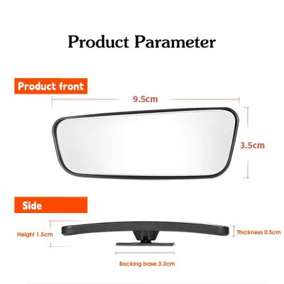 2Pcs 360 Degree Adjustable Blind Spot Mirror Car Auxiliary Rearview Convex Mirror Round Frame Wide Angle Mirrors for Car Automotive