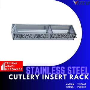Sekat Sendok Garpu 2 / 4 Sekat Alat Dapur Cutlery Insert Organizer Vitco