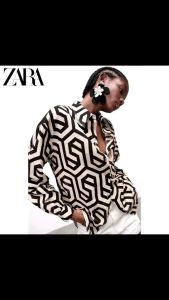 Kemeja zara kemeja wanita kemeja oversize kemeja jumbo kemeja motif kemeja rayon oversize bahan rayon viscose super adem motif zara kekinian