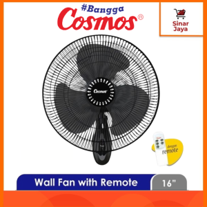 COSMOS 16-WFGR Wallfan 16 Inci (Kipas Angin Dinding Dengan Remote)