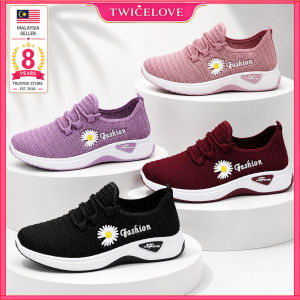 TWICELOVE Malaysia Sundaee Sneaker Womens Sport Shoes Kasut Walking Running Lady Perempuan Wanita Lawa Gift