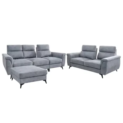 LivingMall Cedie 2/3-Seater Pushback Sofa Pocket Spring High Density Foam PetFriendly Scratch-Resist