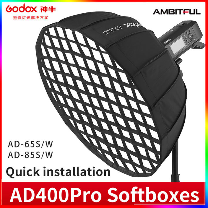 Godox AD-S65S – Softbox parabolique 65cm pour AD300Pro Godox AD-S65S – Softbox parabolique 65cm pour AD300Pro
