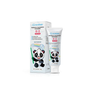 scoban Baby Toothpaste For 0-2 Years Old Kids Toothpaste Fluoride-free Baby Ubat Gigi Kanak-kanak 50g