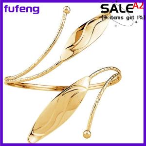 fufeng Bohemian Butterfly Leaf Charm Upper Bracelet Arm Chain Metal Hollow Out Geometric Pattern Retro Arm Cuff Bangle Body Bracelets