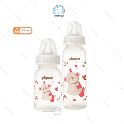 Bình sữa Pigeon cổ hẹp PP tiêu chuẩn 120ml/240ml không BPA an toàn cho bé chính hãng