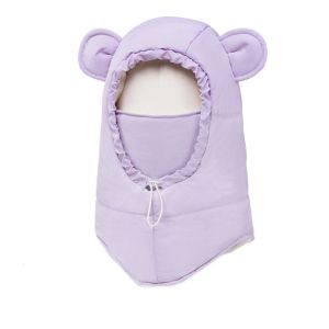 YIDIA Solid Color Balaclava Hat Hood Keep Warm Children Windproof Cap Headgear Thermal Ski  Hat Kids